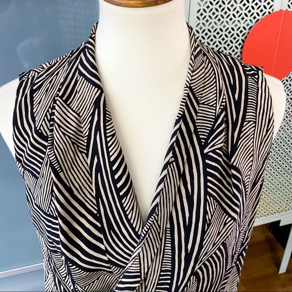 Amanda Uprichard Patterned Silk Drape Pencil Dress - Picture 3 of 6